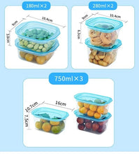 Load image into Gallery viewer, 15 pcs Preservation food storage box plastic food grade container with cover