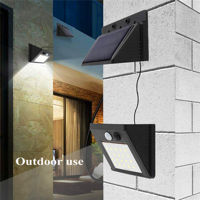 LED Solar Panel Extendable Wall Light For Garden Garage