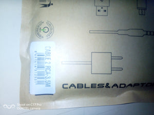 2 way Audio Cable (Red & White)