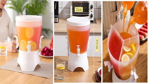 5.5L 3 Compartment Juice/Beverage Dispenser—Plastic Tap